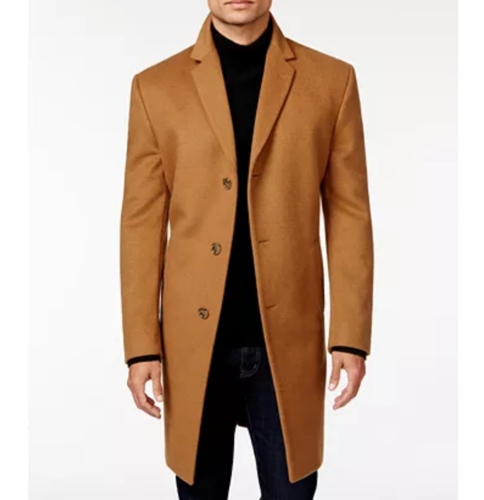 Kenneth Cole Reaction Wool Blend Overcoat